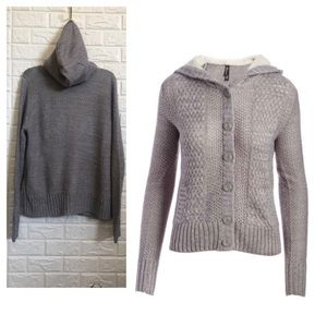 Sherpa-Lined Hooded button down Cardigan women’s size xxl